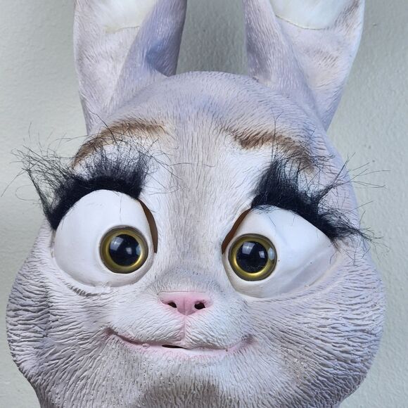 🔸️Deluxe Bunny Full Head Latex Costume Mask - Picture 5 of 16